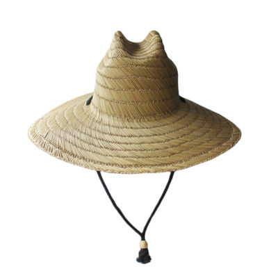 Трава шляп Солнца соломы пляжа прибоя ODM естественная неубедительная для женщин человека