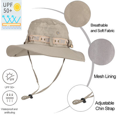 Breathable пешая шляпа Солнца широко наполняется до краев ведро изготовленной на заказ рыбной ловли Upf 50 логотипа простое