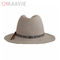 Шляпы fedora 100% шерсть изготовленных на заказ людей шляп fedora ковбоя OEM слишком большие мягкие