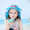 Шляпы UPF 50+ ведра животных анти- УЛЬТРАФИОЛЕТОВЫЕ детей широко наполняются до краев голубой цвет