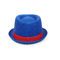 Логотип 56cm Unisex цвета шляпы Trilby Панамы Fedora регулируемого голубого изготовленный на заказ