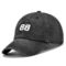 Бейсбольной кепки 5 панелей ODM хлопок логотипа белой черной изготовленный на заказ покрывая ленты