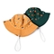 Шляпа ведра рыболовов хлопка на открытом воздухе полностью вышитая с ремнем Chin 55cm