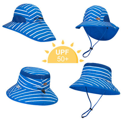 УЛЬТРАФИОЛЕТОВЫЕ устойчивые 50+ UPF широко наполняются до краев шляпы Солнца детей ультрафиолетовые с щитком 43cm шеи 55cm