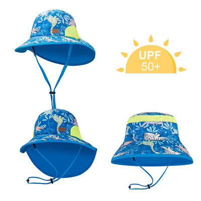 Дети шляпы щитка Upf50+ шеи широко наполняются до краев 100% хлопок шляп 43cm