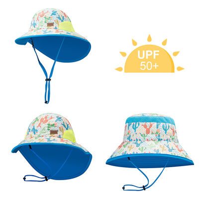 Шляпы ведра флористического пляжа лета ODM OEM на открытом воздухе с щитком шеи