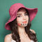 Изготовленные на заказ шляпы Солнце Солнца соломы женщин рафии затеняют ODM OEM цвета Pantone