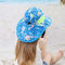 Дети шляпы щитка Upf50+ шеи широко наполняются до краев 100% хлопок шляп 43cm