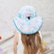 Шляпа ведра предохранения от лета УЛЬТРАФИОЛЕТОВАЯ кругом наполняется до краев 100% полиэстер 46cm для младенцев