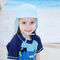 Регулируемые широкие наполняются до краев 100% хлопок 50+ шляп ведра детей УЛЬТРАФИОЛЕТОВОЕ